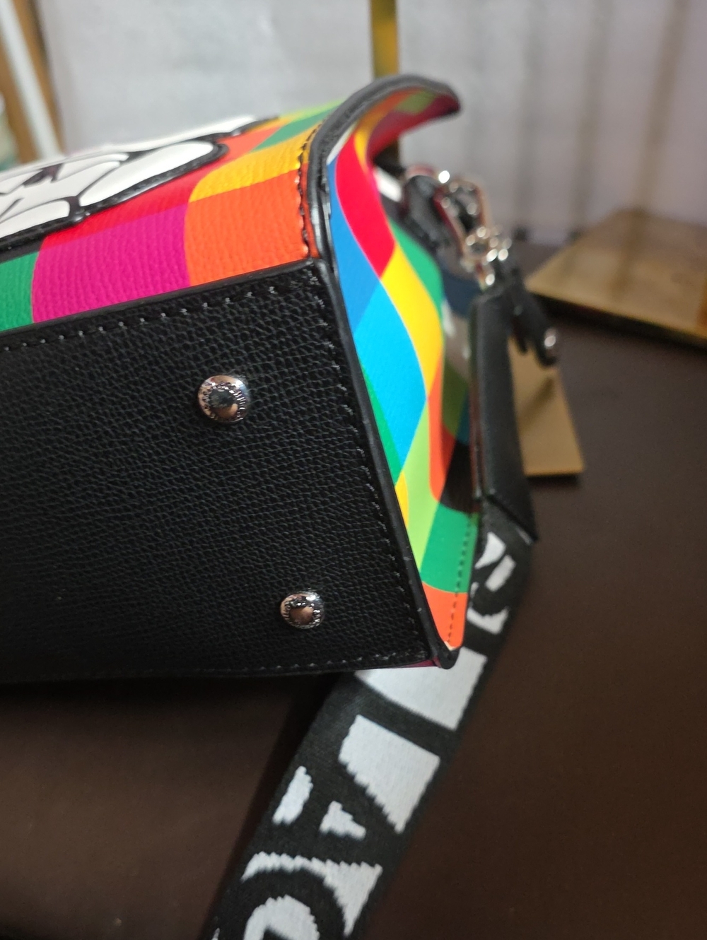 Karl Lagerfeld Tote with Character Appliqué & Matching Clip On Pouch Nwt - Picture 10 of 13